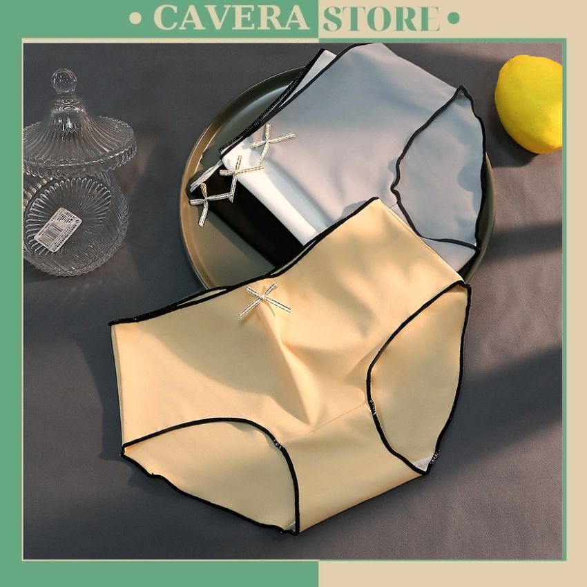 Quần lót nữ, quần lót su thun lạnh đúc su đính nơ sexy quyến rũ - L966