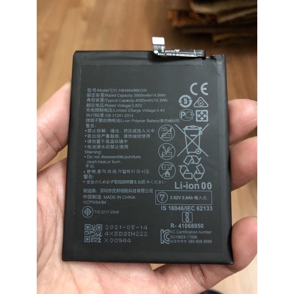 Pin Huawei Y9 Prime 2019 dung lượng 3900mAh mã HB446486ECW bảo hành 6 tháng