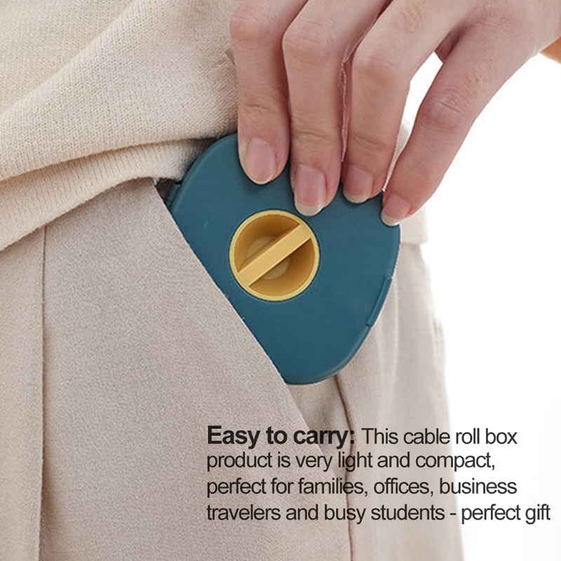 Bộ 3 Hộp Đựng Dây Cáp Dữ Liệu Đa Năng Có Thể Thu Gọn Kèm Giá Đỡ Điện Thoại Tiện Dụng