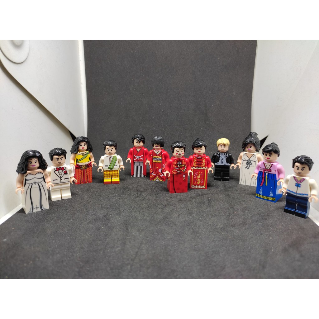 HOT HOT COMBO Cặp Đôi Cô Dâu Chú Rể Lego Minifigures ( NEW SEAL )