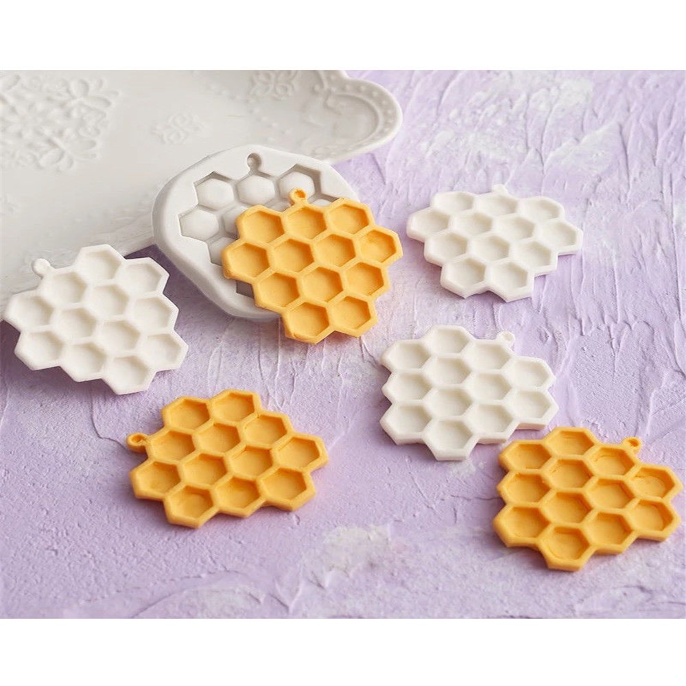 Khuôn silicon làm bánh đa năng tiện dụng hình rỗ tổ ong sáng tạo