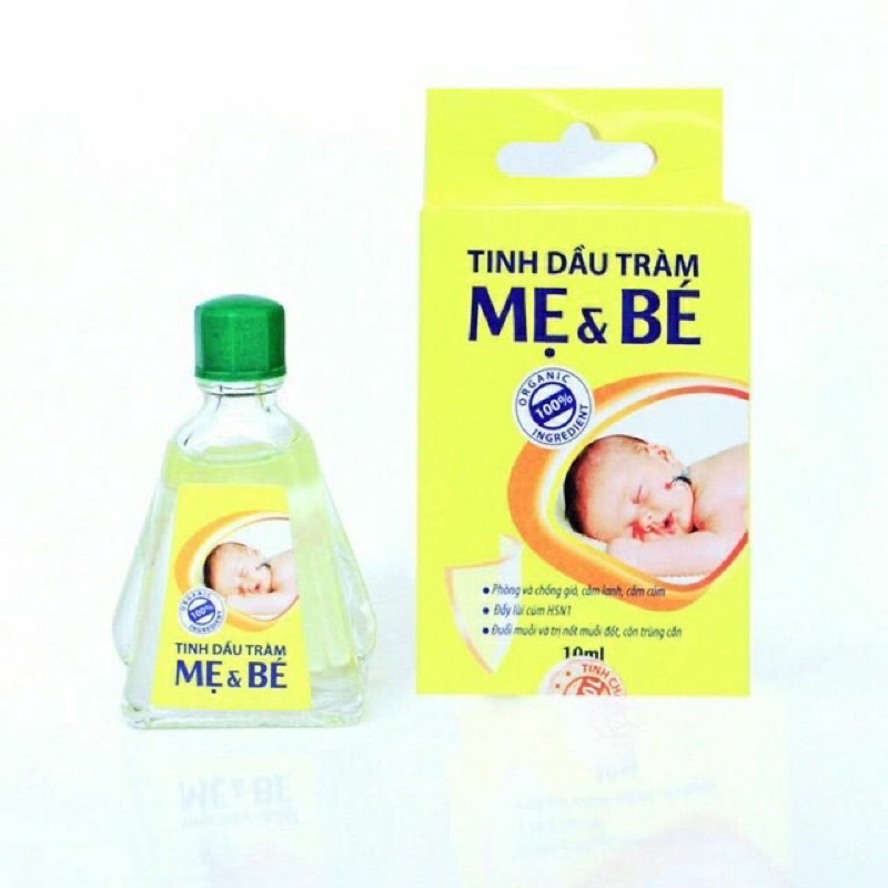 TINH DẦU TRÀM MẸ BÉ NGUYÊN CHẤT CHÍNH HÃNG - ĐÃ ĐƯỢC KIỂM ĐỊNH CÓ TEM CHỐNG HÀNG GIẢ (CHAI 10ml)