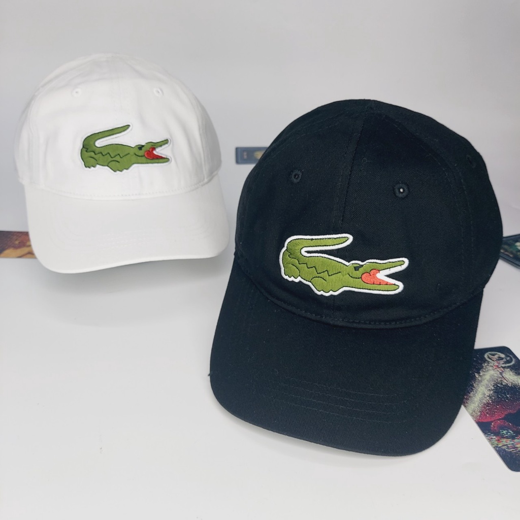 Nón kết lacoss cá sấu thêu full bản không nút đầu cực sang trọng