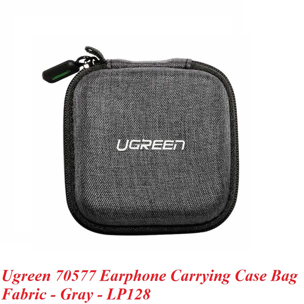 Ugreen 70576 Màu Xám bọc vải Hộp đựng tai nghe chống sốc LP128