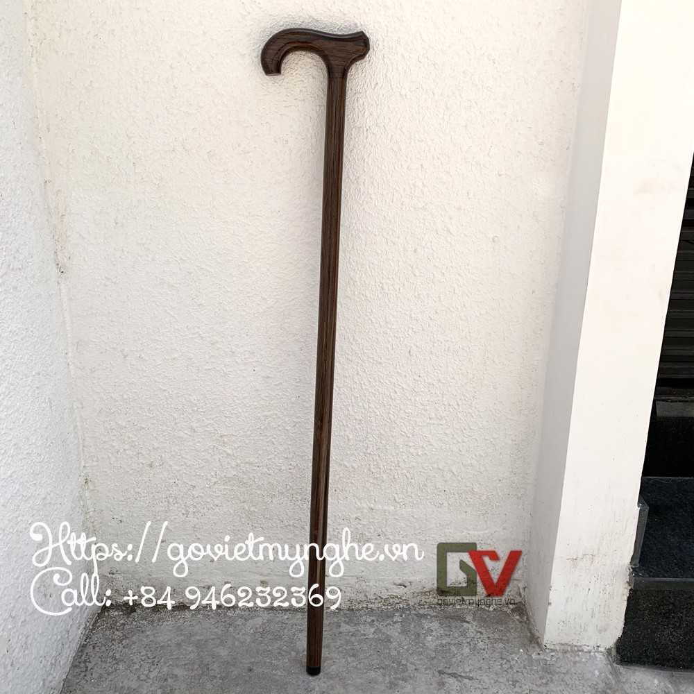 Gậy Gỗ Batoong Chống Cho Người Già - Màu gỗ muồng đen tự nhiên - Cao 88cm