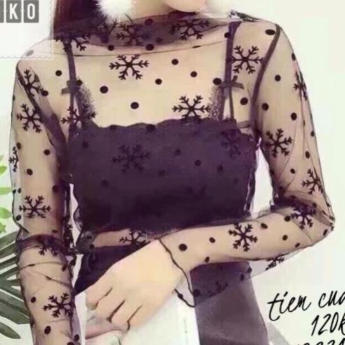 Áo lưới hoa tuyết Quảng Châu dễ thương
