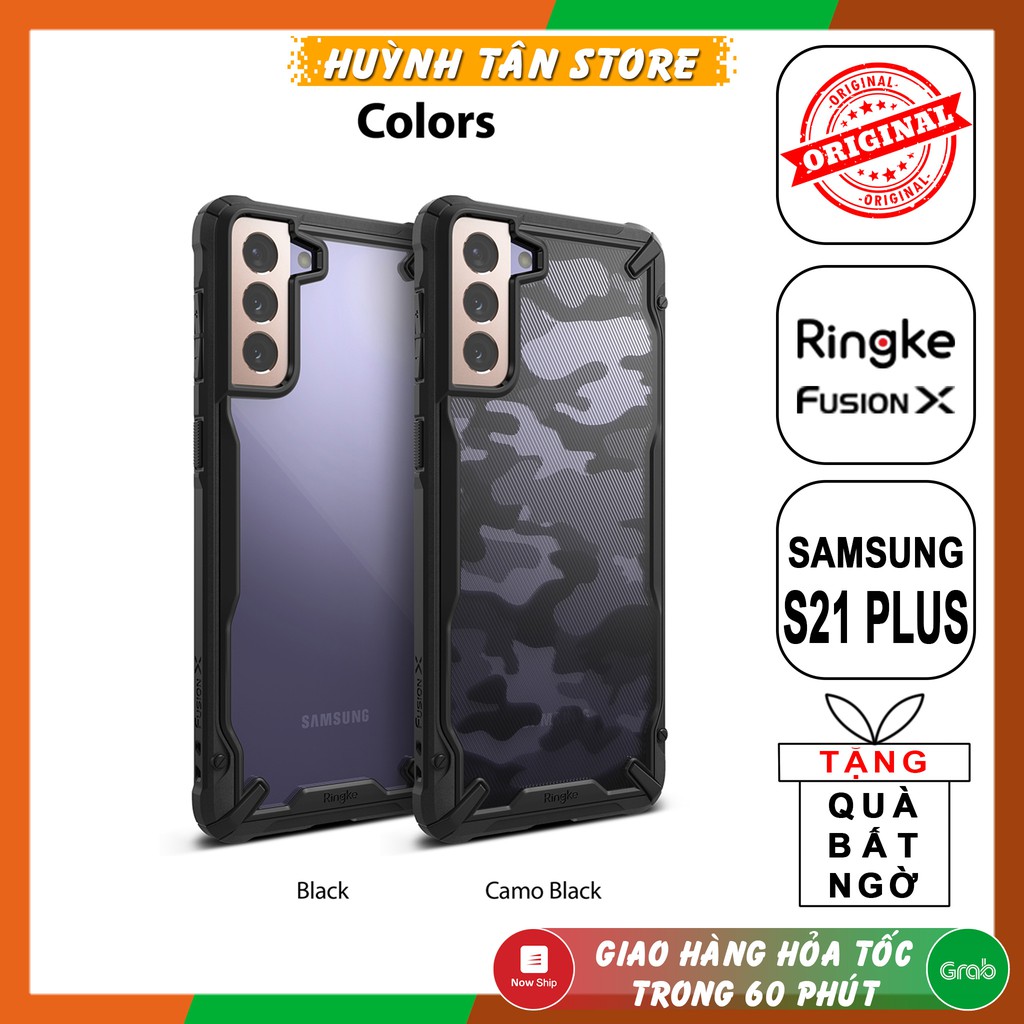 Ốp lưng Samsung S21 Plus chống sốc Ringke Fusion X chính hãng Korea