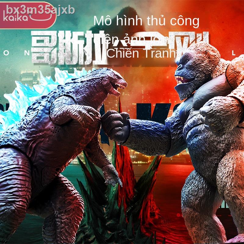 ﹉ ♝ Godzilla vs. King Kong mô hình đồ chơi mô phỏng khủng long điều khiển từ xa cho trẻ em trai và gái