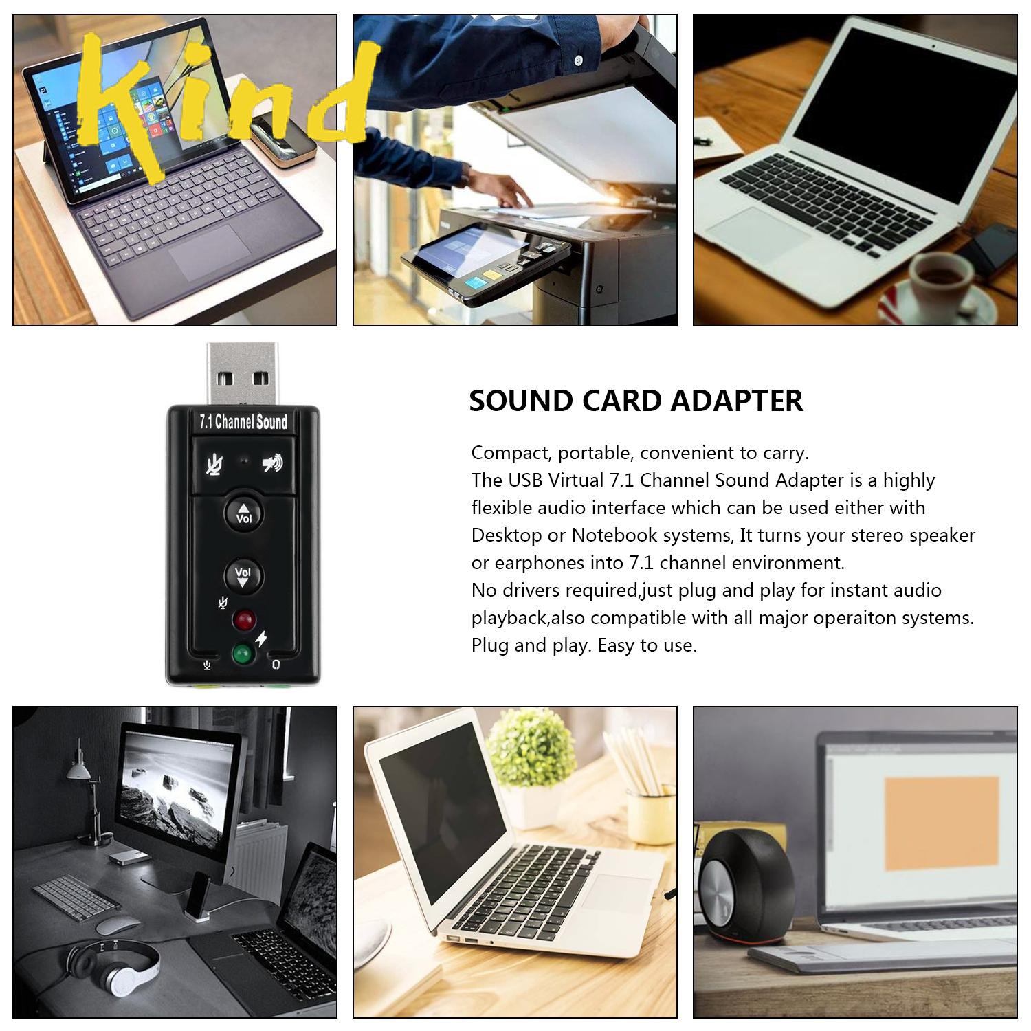 Bộ Chuyển Đổi Âm Thanh Usb 2.0 7.1 | BigBuy360 - bigbuy360.vn