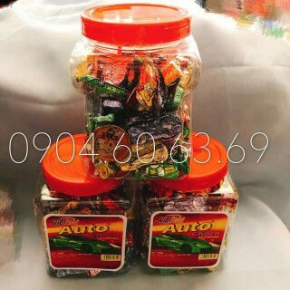 Kẹo socola viên hình xe và đồng xu