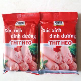 Xúc xích dinh dưỡng thịt heo PONNIE 175gr ( 5 cây x 35gr )