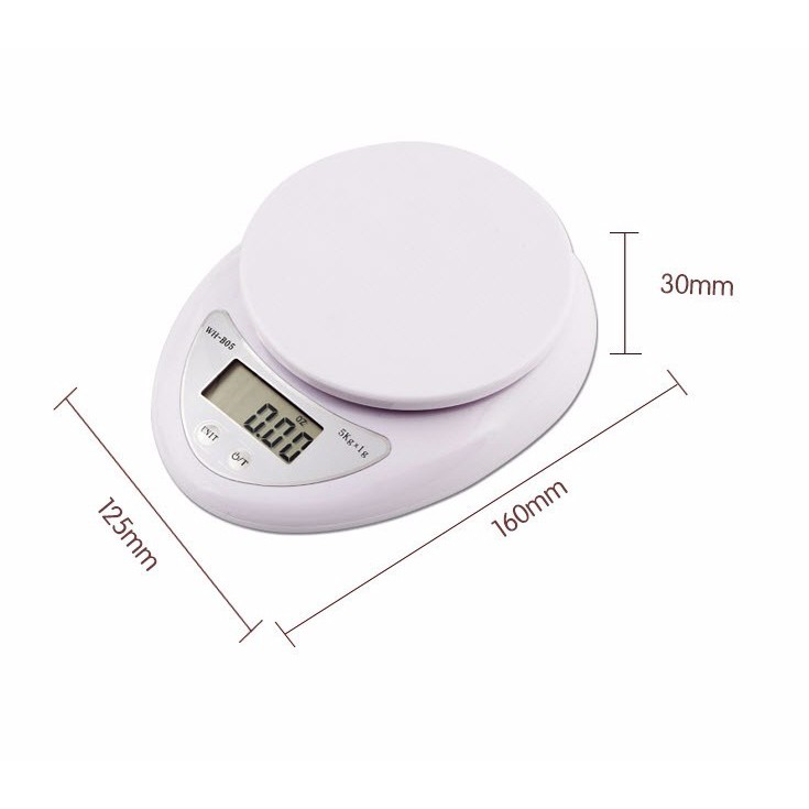 CÂN TIỂU LY 5KG ELECTRONIC KITCHEN SCALE I CÂN NHÀ BẾP I CÂN THỰC PHẨM I CÂN ĐỒ DÙNG