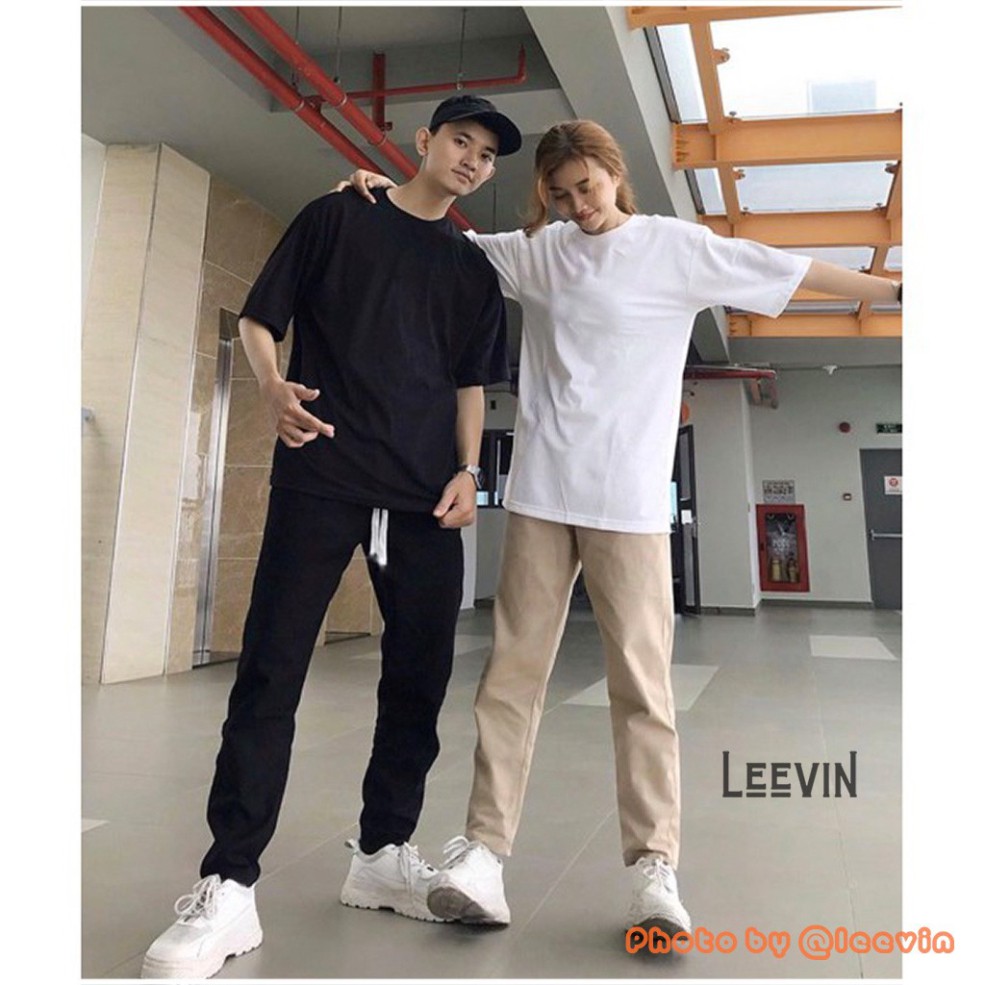 Áo Thun tay lỡ Nam Nữ - áo phông trơn UNISEX form rộng  cộc tay -Basic Tee, oversize - A2 | BigBuy360 - bigbuy360.vn