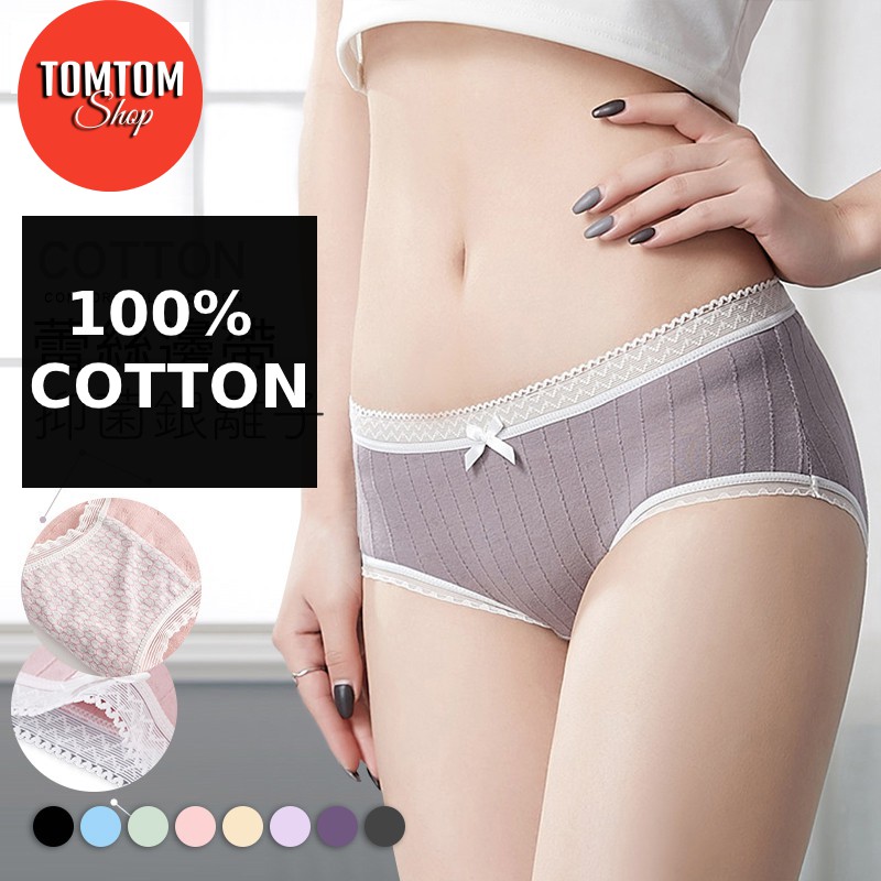 Quần Lót Nữ Cotton mềm mịn kháng khuẩn màu trơn QL01