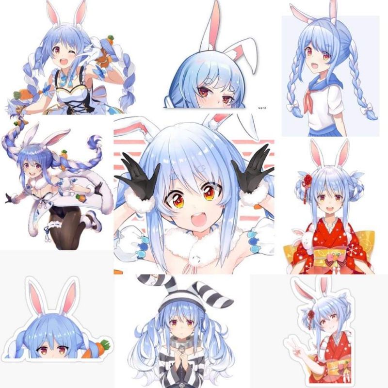 10-60 hình dán Stickers Usada Pekora - Hololive decal