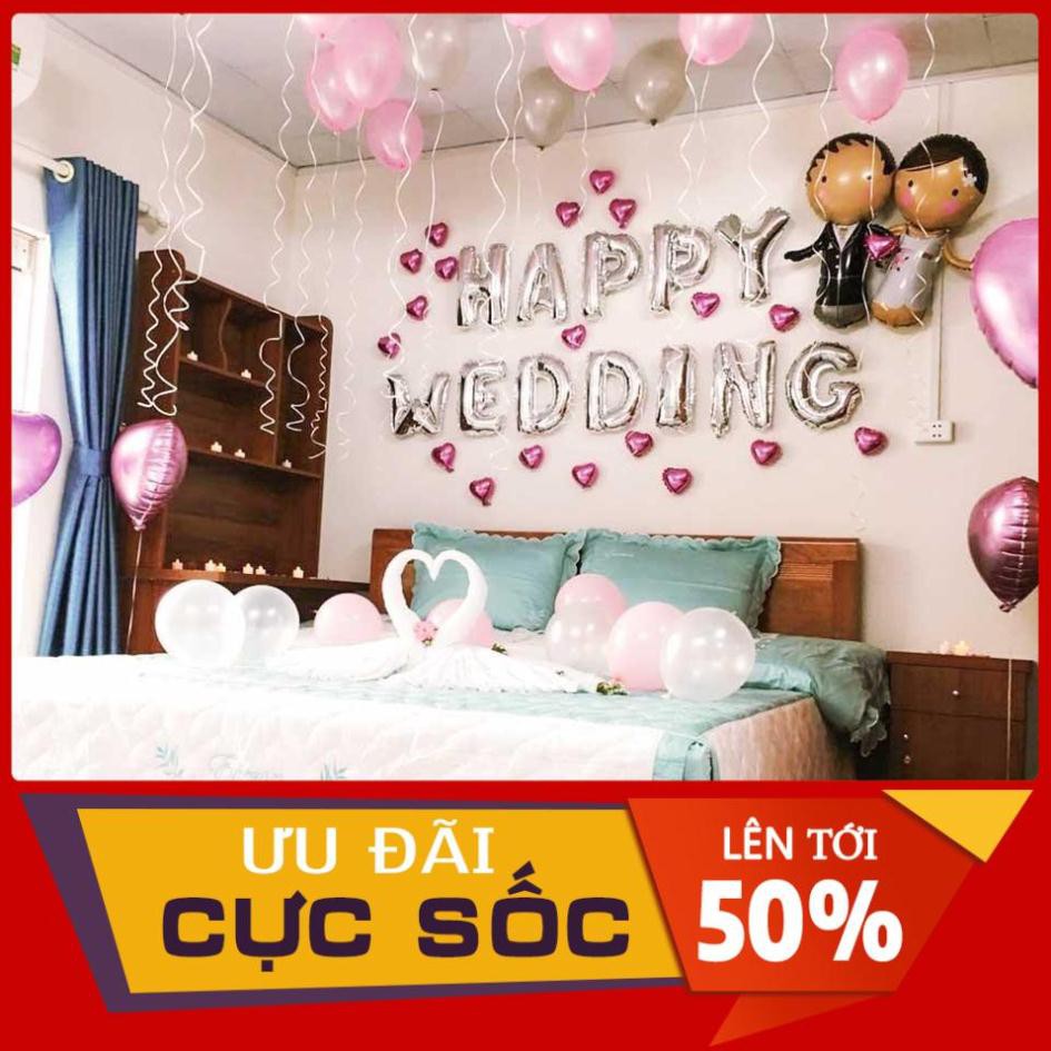 SET TRANG TRÍ PHÒNG CƯỚI PC-0013 [CHUẨN ẢNH -  Tặng kèm bơm tay + băng dính]
