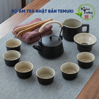 Bộ Ấm Trà Nhật Bản Temuki ⚡ HOT NHẤT ⚡  Làm từ chất liệu gốm sứ, Với màu sắc hài hoà kiểu dáng độc lạ