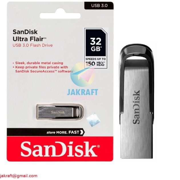 Thẻ Nhớ Sandisk 32GB Ultra Flair CZ73 32GB (USB 3.0) Flashdisk 150MB / s