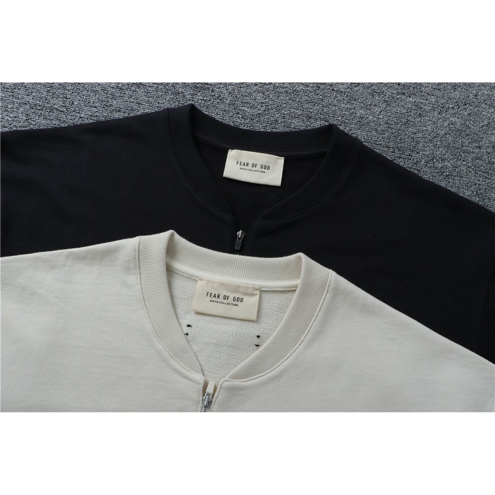 FEAR OF GOD FOG Tide Europe and America Sixth Season Main Line Half Hall High Street Henry Tshirt Short Sleeve Collar