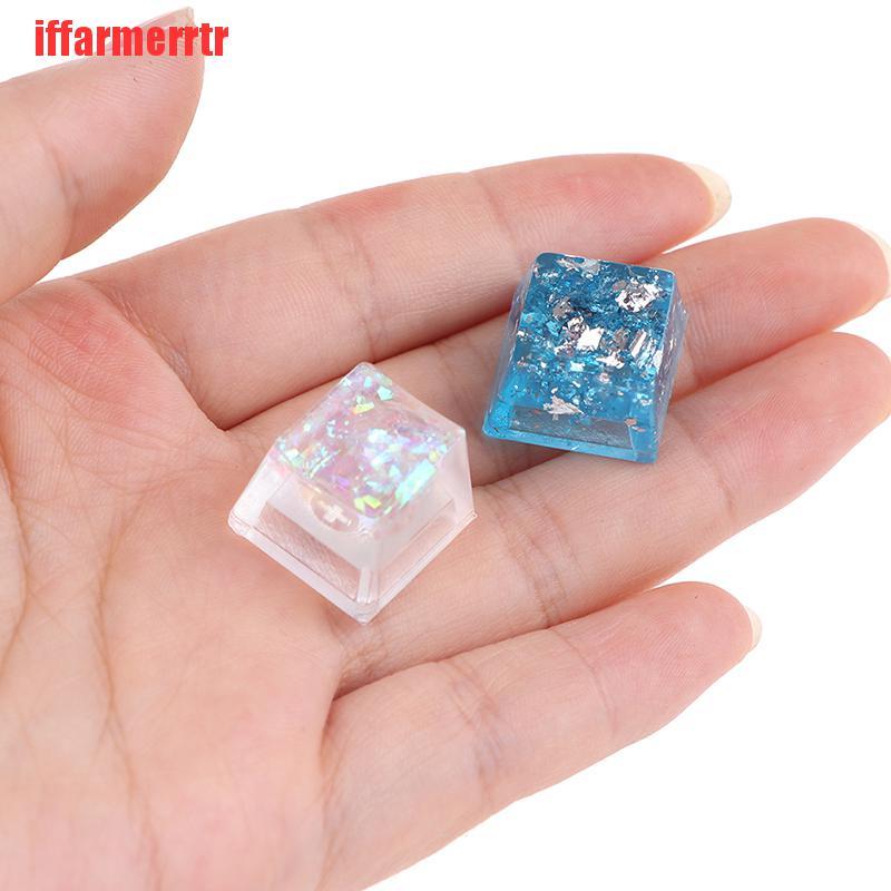 {iffarmerrtr}1PC Handmade Resin Keycap OEM R4 Profile Keyboard RGB Translucent Keycap LKZ