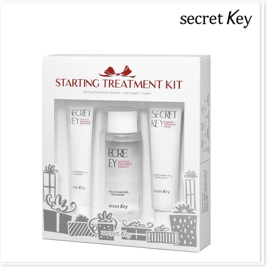 [Mã giảm giá] Bộ Kit dưỡng sáng da chống lão loá Secret Key Starting Treatment Kit (Essence, Eye Cream, Cream)