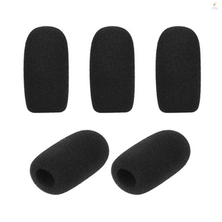Bộ 5 vỏ xốp bọc micro mini chắn gió màu đen tiện dụng