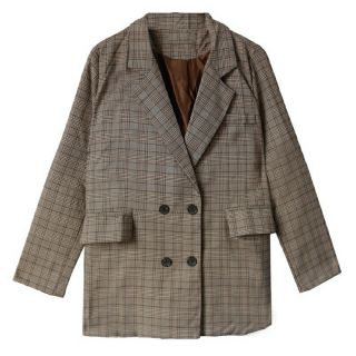 Áo blazer kẻ ( kèm ảnh thật)