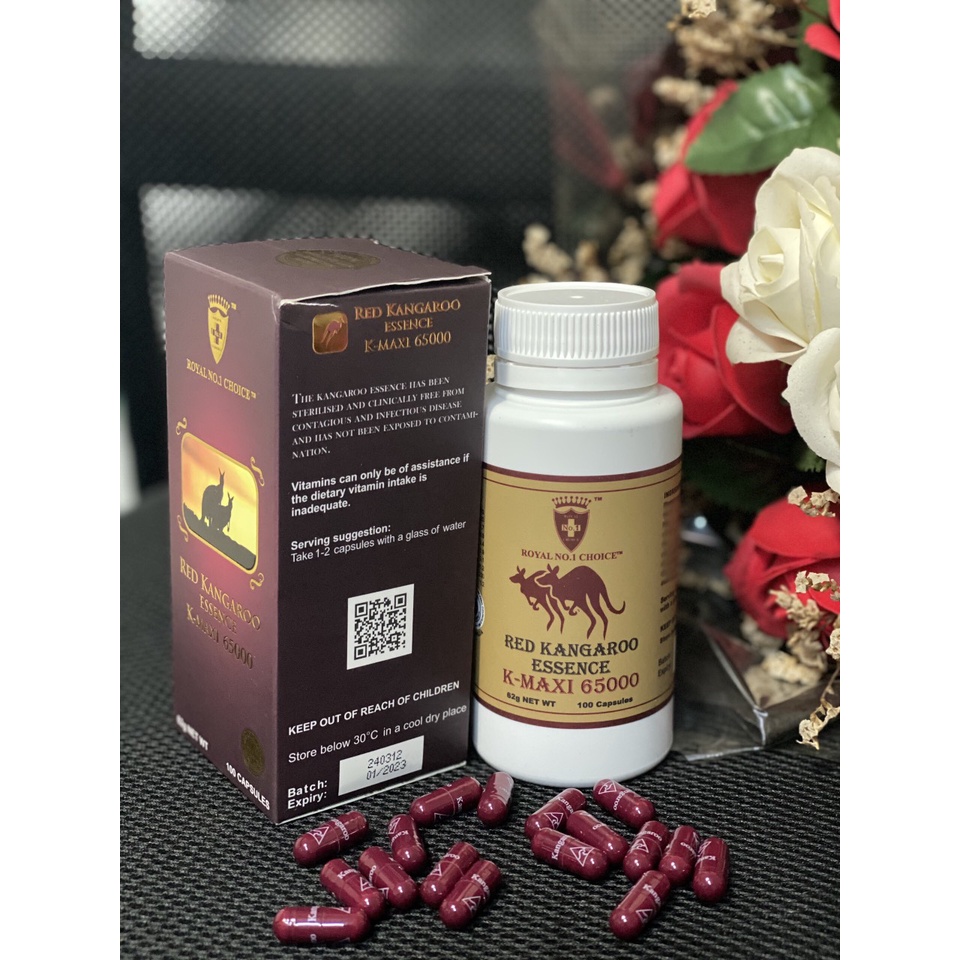 VIÊN UỐNG KANGAROO ĐỎ 65.000MG WEALTHY HEALTH ÚC TĂNG CƯỜNG SINH LÝ NAM GIỚI HỘP 100V