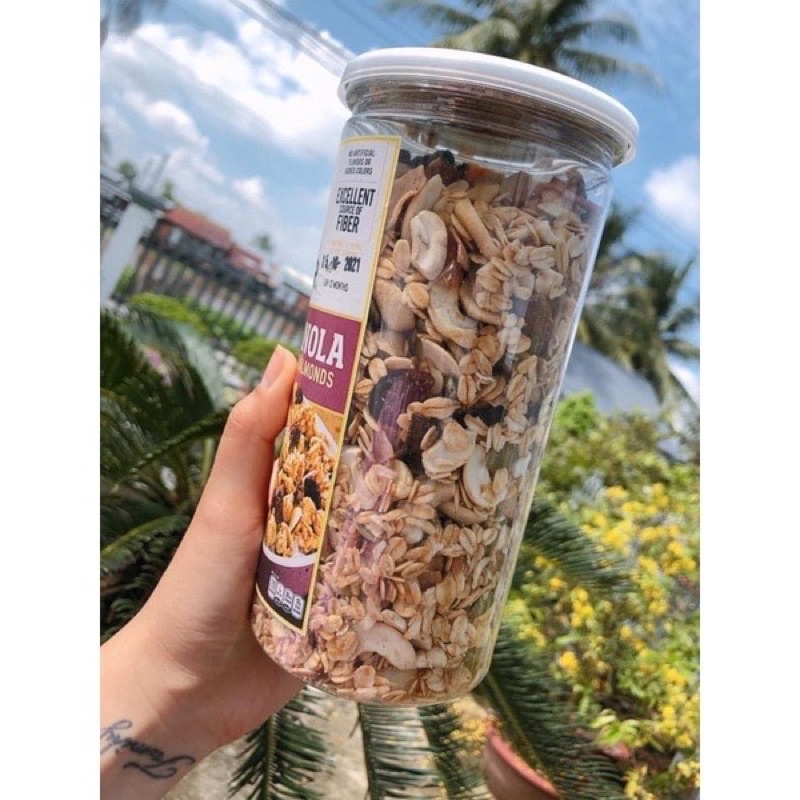 500Gr Ngũ cốc vị Socola Mix Hạt Dinh dưỡng Granola Ăn Kiêng,Giảm Cân