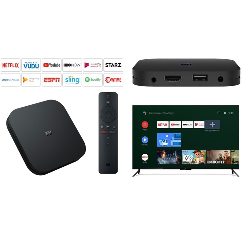 [New2022] Android Tivi Box Xiaomi Mibox S 4K (3840px2160p) HDR Bản quốc tế - Chính Hãng Digiworld