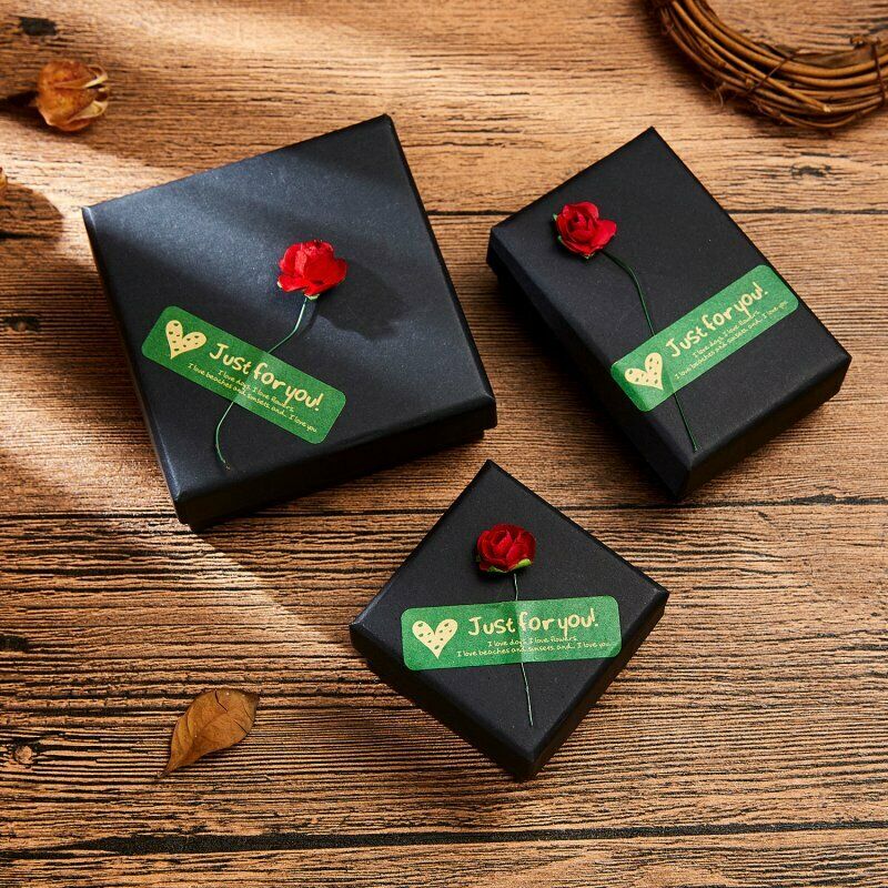 Hộp Giấy Kraft Đựng Trang Sức / Hoa Hồng / Hoa Hồng / Hoa Hồng Làm Quà Tặng Giáng Sinh Mới