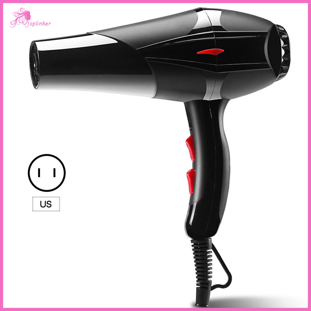 【Splinker】1PC Electric Hair Dryer Professional 2000 Strong Power Barber Salon Styling Tools Hot/Cold Adjustable Air Blow Dryer