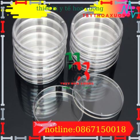 Thùng 500 Đĩa Petri Nhựa 90x15mm (10 cái/gói)