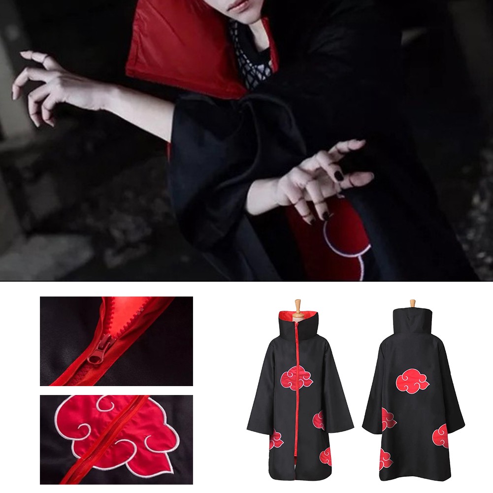 Áo choàng Akatsuki hóa trang nhân vật Uchiha Itachi trong anime Naruto