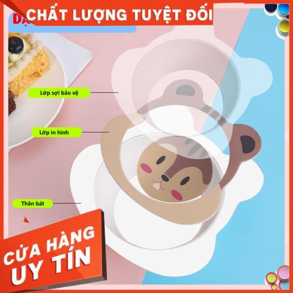 Bát ăn dặm SALE hình thú kiểu Nhật chống đổ cho bé – Chén ăn dặm giữ nhiệt làm từ nhựa sợi tre an toàn cho trẻ GD022