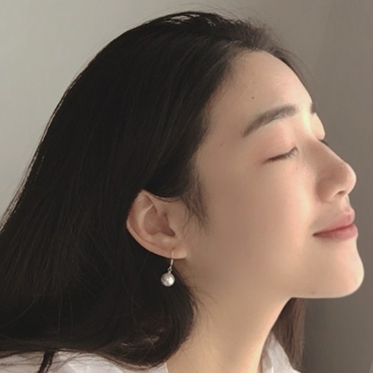 Khuyên Tai Đính Ngọc Trai A73 Phong Cách Hàn Quốc