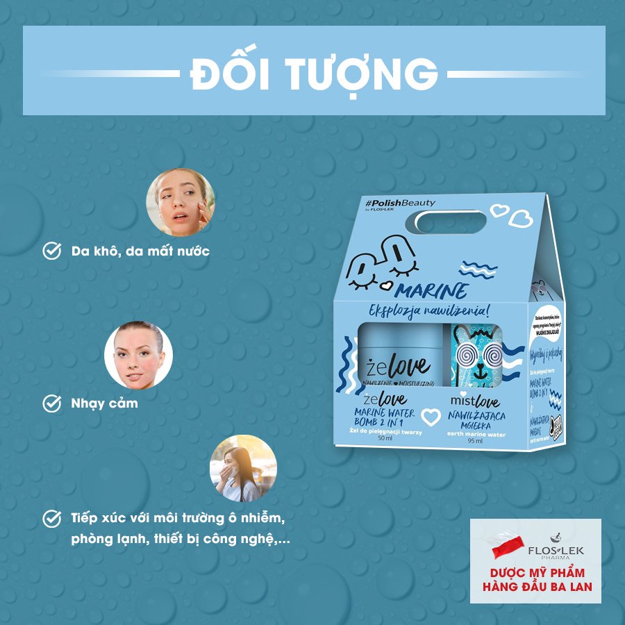 Kem dưỡng ẩm da mặt khô Floslek Zelove 50ml