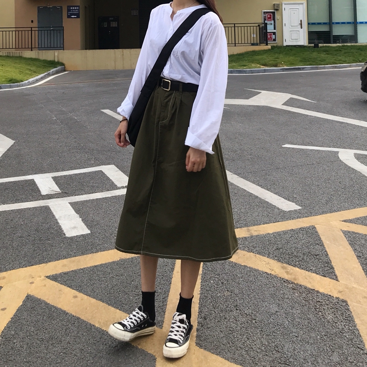 Chân Váy Chữ A Trơn Màu Xinh Xắn Dành Cho Nữ 27125 | BigBuy360 - bigbuy360.vn