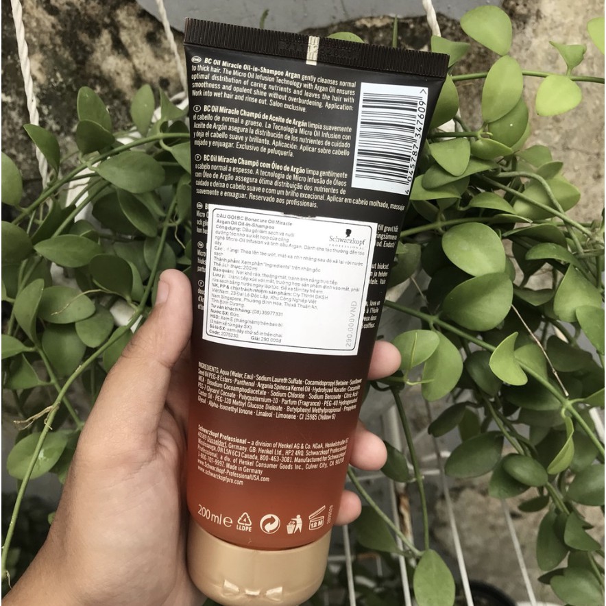 Dầu Gội Dưỡng Tóc Schwarzkopf BC Oil Miracle Shampoo For Normal To Thick Hair 300ml ( New 2019 )