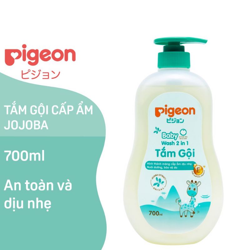 Tắm gội  Pigeon  cấp ẩm JoJoBa 2 trong 1 mẫu mới