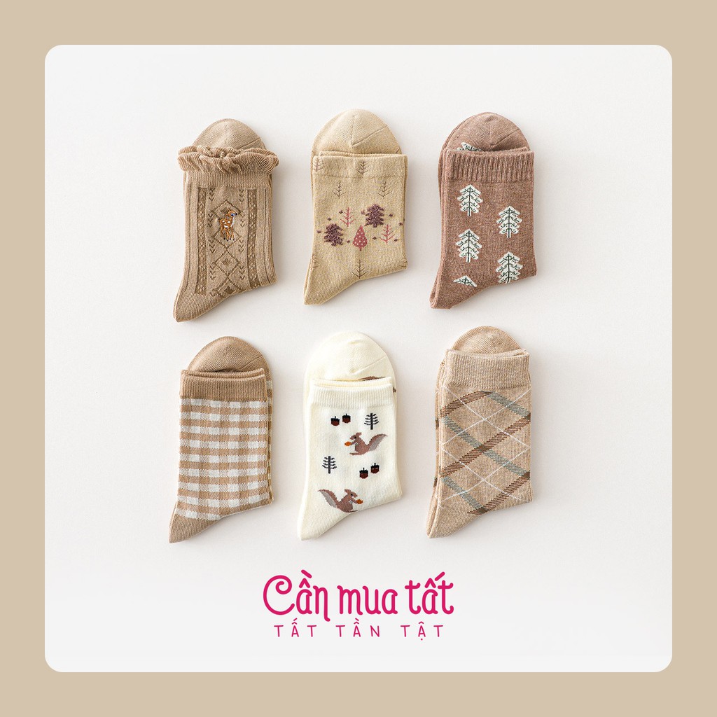 Hộp Quà 6 Đôi Tất Cổ Dài Hiệu Caramella x Peter Rabbit Cao Cấp, Món Quà Ý Nghĩa Cho Người Thân Yêu