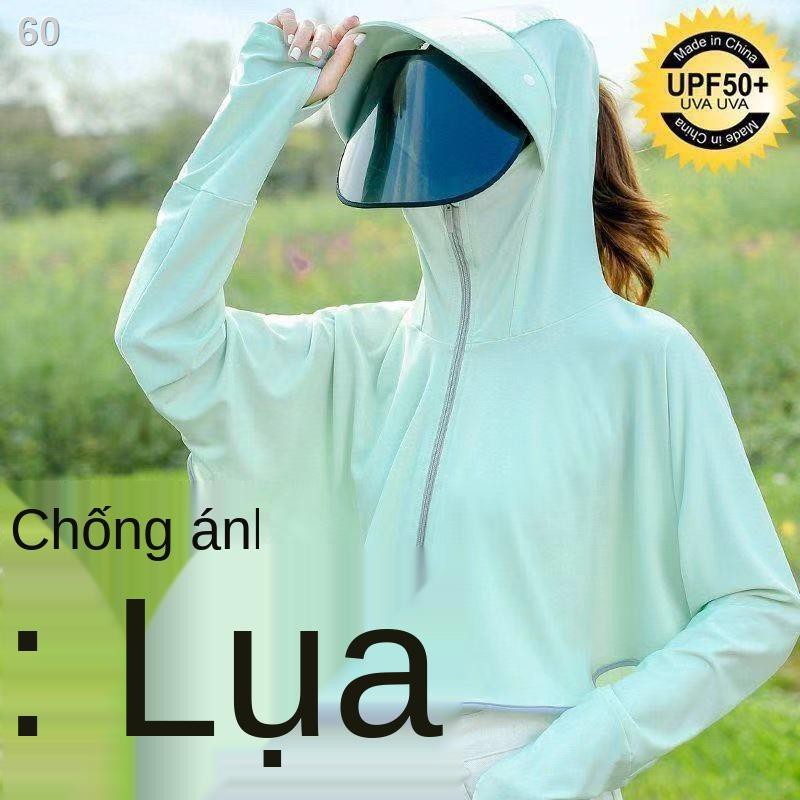 sun nón nữ đi xe đạp mùa hè che mặt, khăn nắng chống tia cực tím, khẩu trang du lịch, vành toT