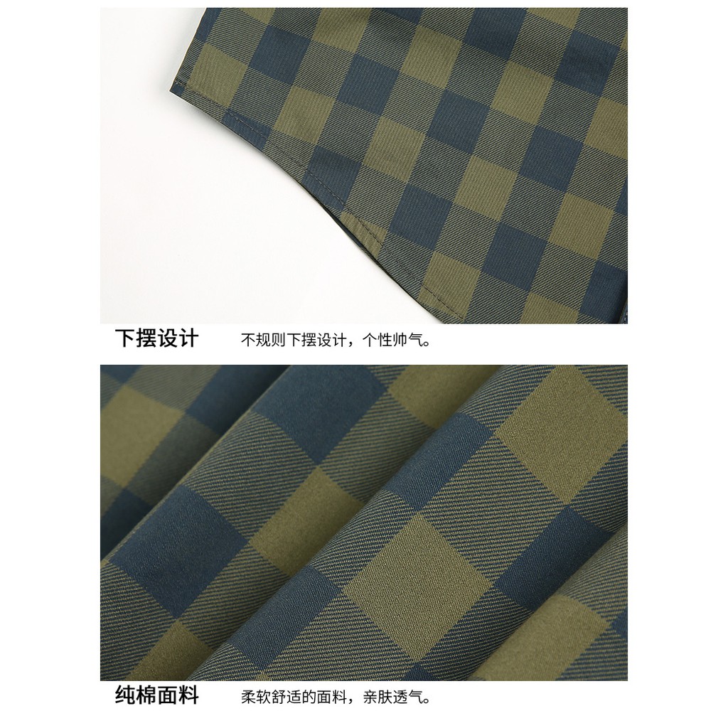 JEEP Áo sơ mi tay ngắn kẻ sọc caro trẻ trung hợp thời trang | BigBuy360 - bigbuy360.vn