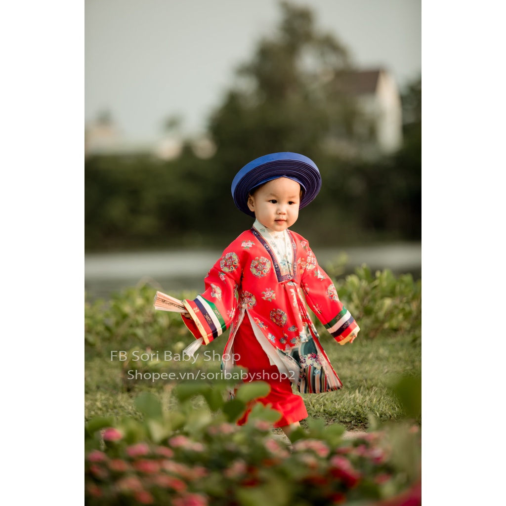 Cổ phục Việt Áo Nhật Bình Cho Bé Chụp Ảnh