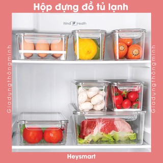 Hộp bảo quản thực phẩm trong tủ lạnh bằng nhựa cao cấp
