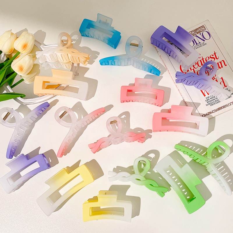 Kẹp TóC HìNh Vuông MàU Gradient ThờI Trang Cho Nữ