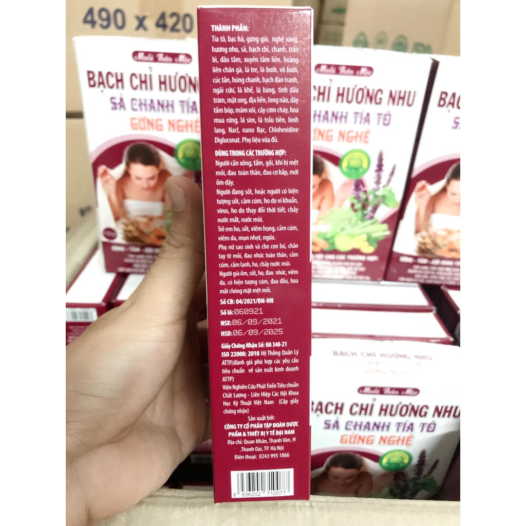 Muối thảo mộc Bạch chỉ hương nhu sả chanh tía tô gừng nghệ - Tràm trà tía tô gừng mật ong bưởi đào cam sả ( hoộp 150g )