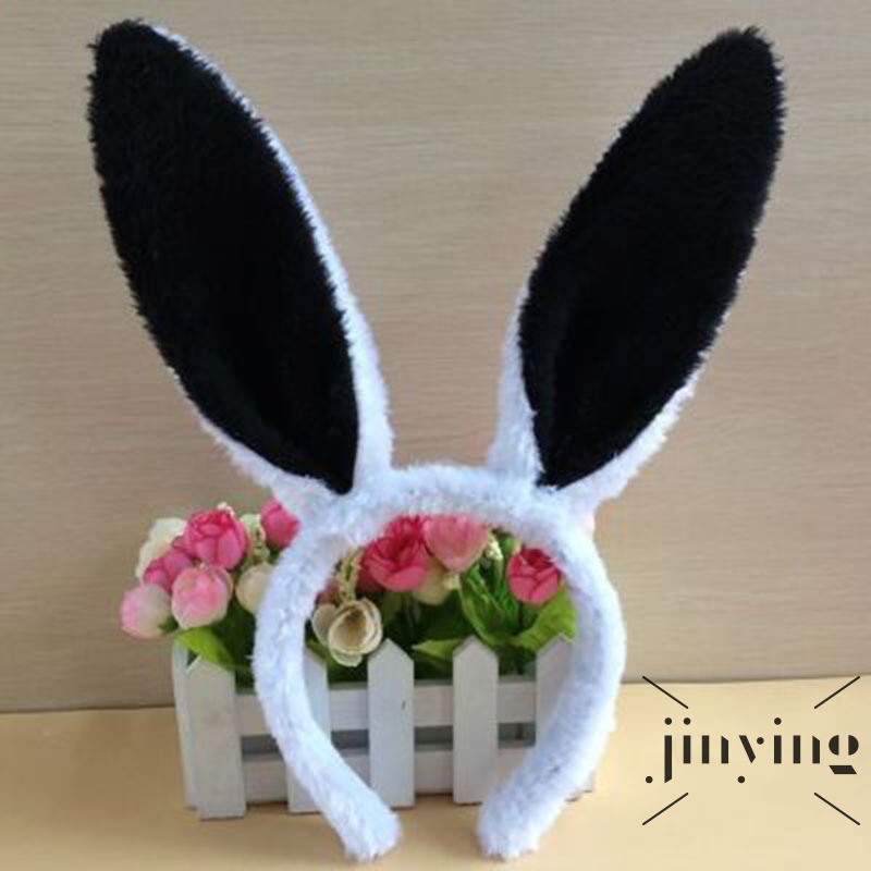 GETNOIVAS ❤S Wind Plush Rabbit Ears Hair Band Cute Lovely Ear Decorations For Christmas Halloween Nightclub 13