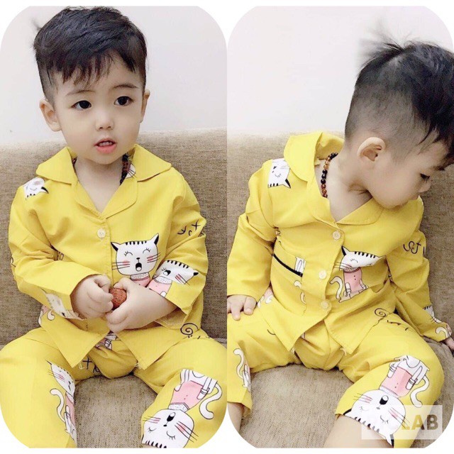 Bộ pijama dài tay QATE295 cho bé trai và bé gái