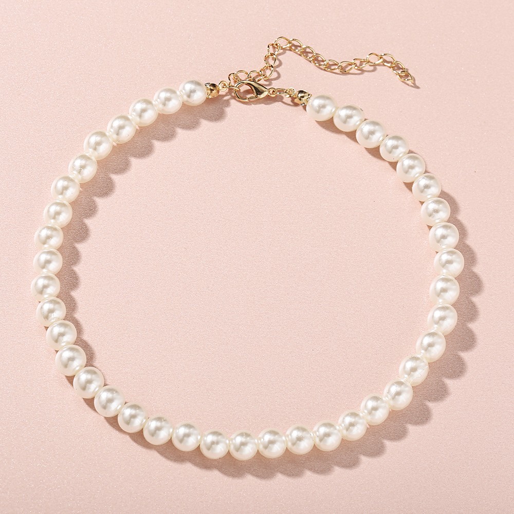 Vòng cổ choker Dodder đính ngọc trai giả sang trọng cho nữ